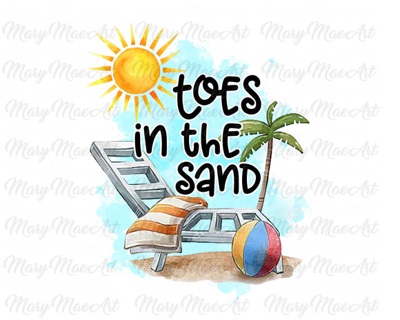 Toes In The Sand - Sublimation Transfer