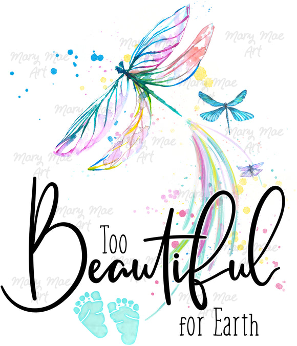 To beautiful for earth#2- Sublimation Transfer