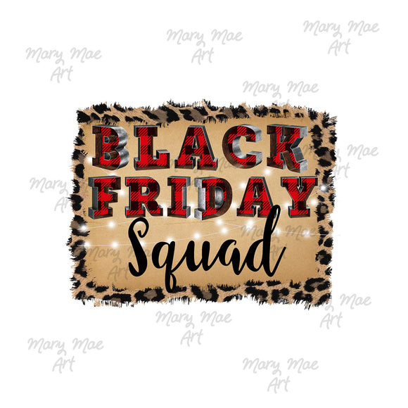 Black Friday Squad Sublimation Transfer