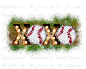 Xoxo Baseball, Sublimation Transfer