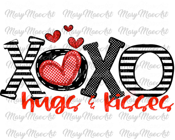 XOXO hugs and kisses - Sublimation Transfer