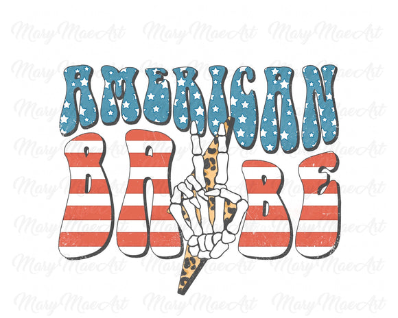 American Babe Lightning Peace - Sublimation Transfer