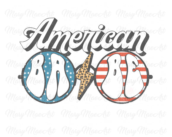 American Babe Groovy Sunglasses - Sublimation Transfer