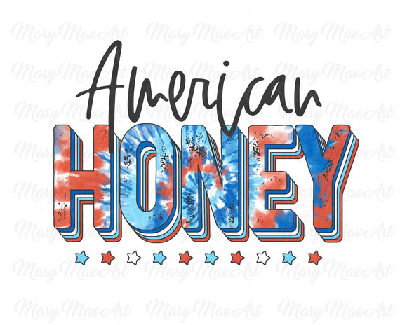 American Honey Tie Dye - Sublimation Transfer