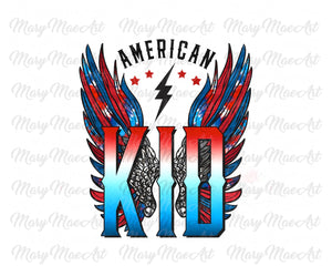 American Kid, Wings - Sublimation Transfer