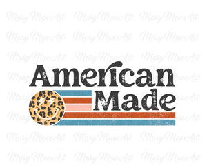 American Made Retro Leopard Face - Sublimation Transfer