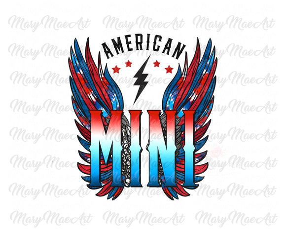American Mini, Wings - Sublimation Transfer