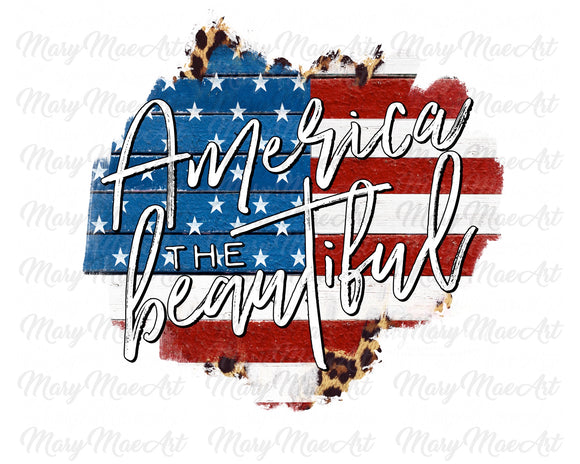 America The Beautiful - Sublimation Transfer