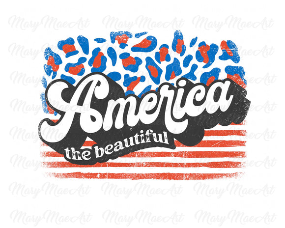 America the Beautiful - Sublimation Transfer