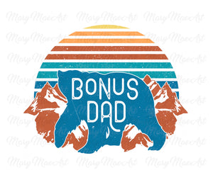 Bonus Dad Bear Mountain - Sublimation Transfer