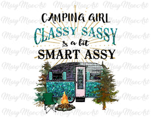 Camping Girl- Sublimation Transfer