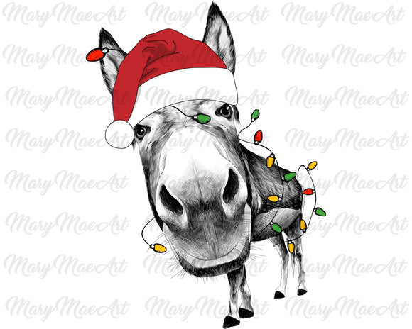 Donkey Christmas - Sublimation Transfer