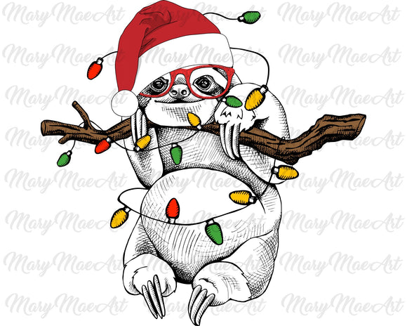 Sloth Christmas - Sublimation Transfer