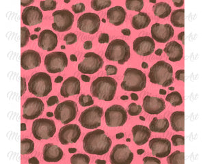 Coral Leopard Pattern - Sublimation or HTV Transfer