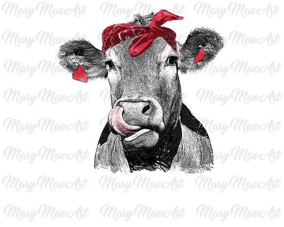 Cow licks- Sublimation Transfer