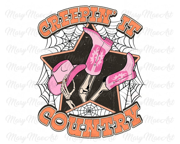 Creepin' it Country - Sublimation Transfer
