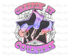 Creepin' it Country Pink  - Sublimation Transfer