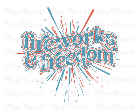 Fireworks and Freedom - Sublimation Transfer