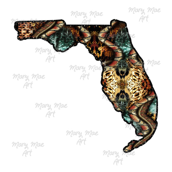 Florida Snake Skin - Sublimation Transfer