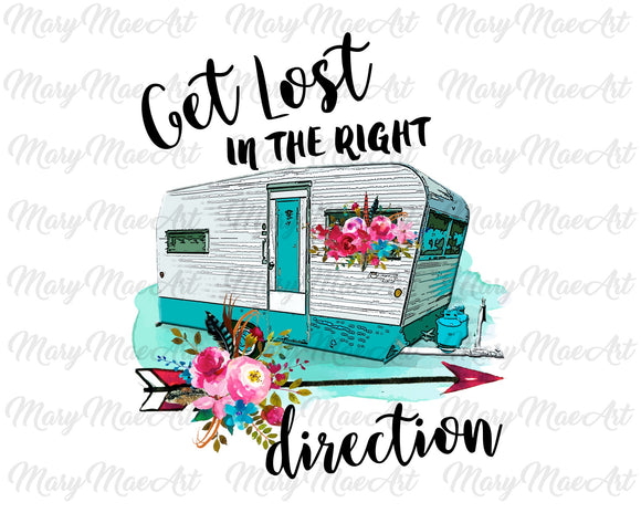 Get lost in the right direction- Sublimation Transfer