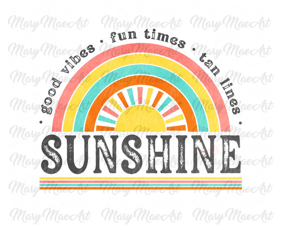 Good Vibes Sunshine - Sublimation Transfer