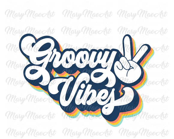 Groovy Vibes - Sublimation Transfer