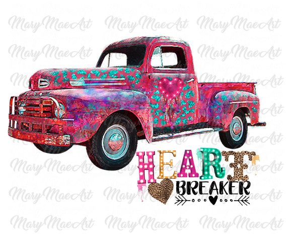 Heart Breaker Truck - Sublimation Transfer