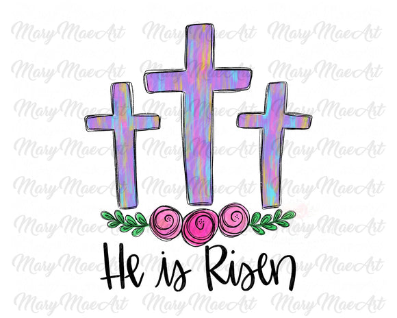 He is risen Crosses - Sublimation Transfer