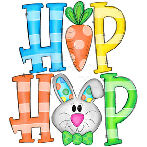 Hip Hop Boy Bunny  - Sublimation Transfer