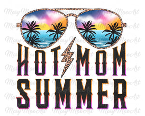 Hot Mom Summer, Beach - Sublimation Transfer