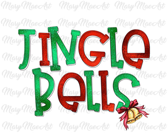 Red and Green Jingle bells- Sublimation Transfer