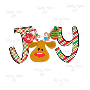 Joy Reindeer Sublimation Transfer