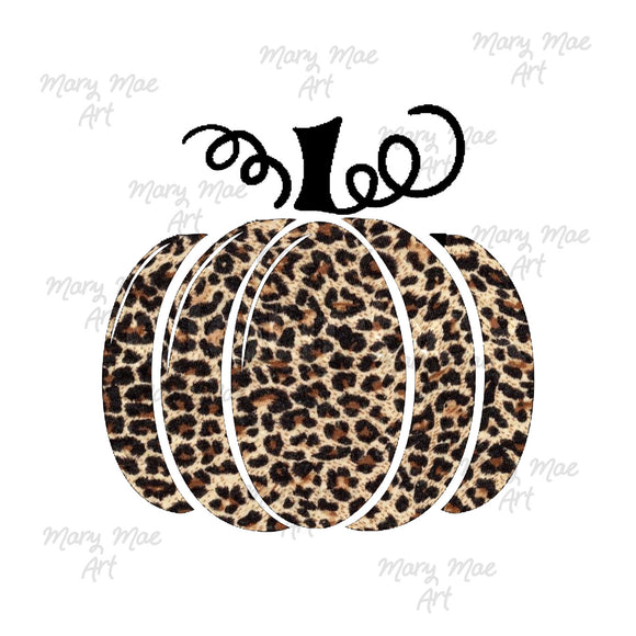 Leopard Pumpkin Sublimation Transfer