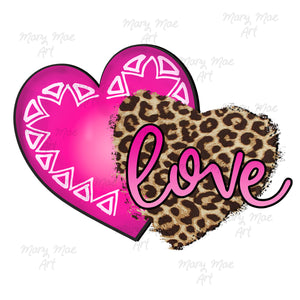 Hearts Love, Sublimation Transfer