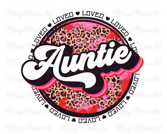 Loved Auntie - Sublimation Transfer