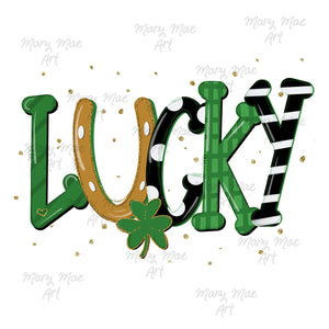 Lucky - Sublimation png file/Digital Download