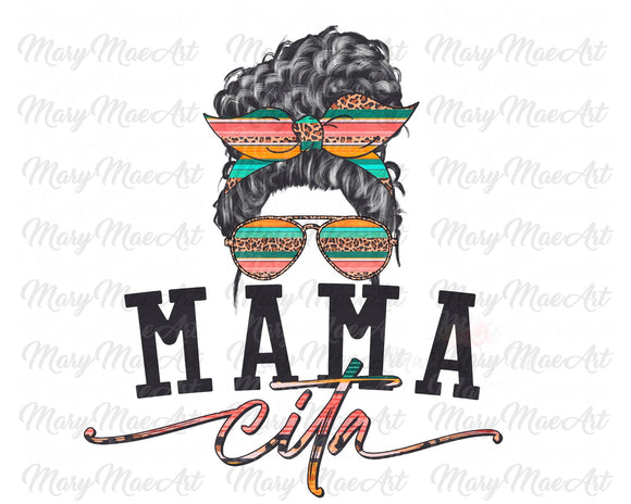 Mamacita, Curly hair - Sublimation Transfer