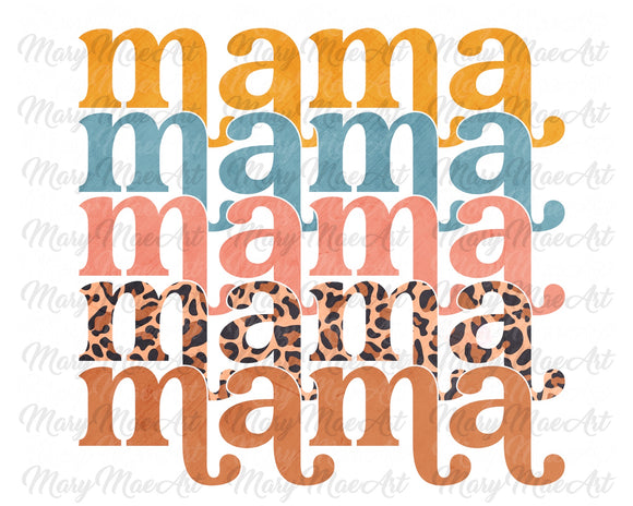 Mama Leopard Stacked - Sublimation Transfer