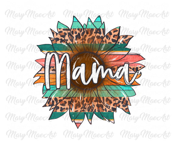 Mama Sunflower, Serape - Sublimation Transfer