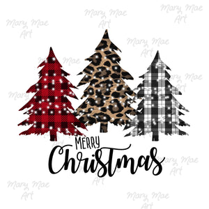 Merry Christmas Trees - Sublimation Transfer