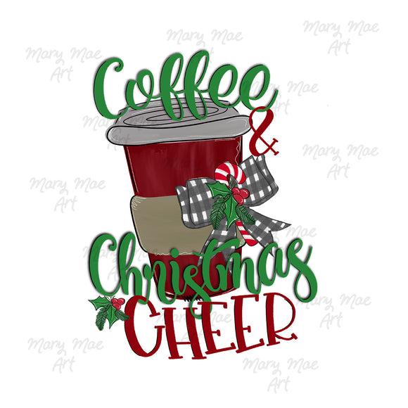 Coffee and Christmas Cheer, Sublimation Transfer