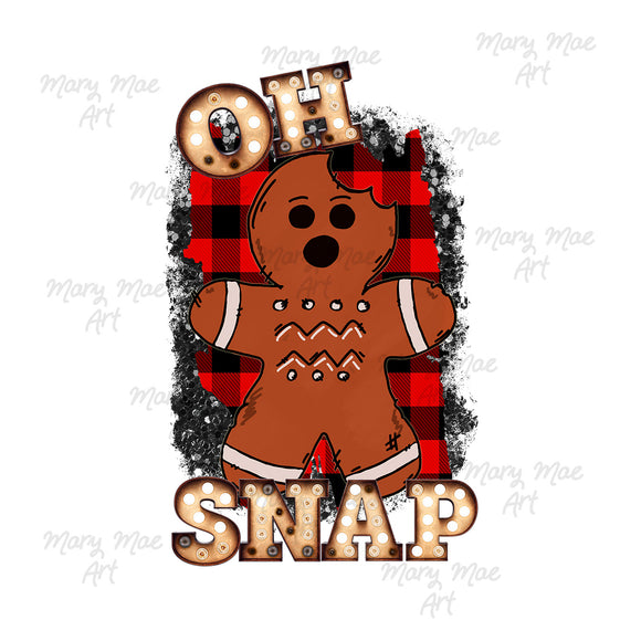 Oh Snap Gingerbread Sublimation Transfer