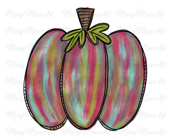 Colorful Pumpkin, Sublimation Transfer, Ready to Press