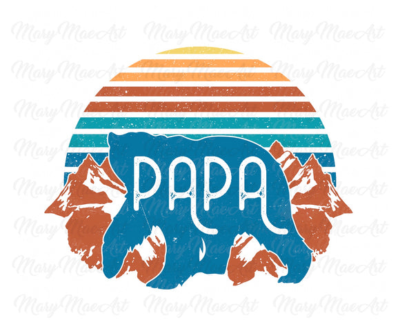 Papa Bear Mountain - Sublimation Transfer