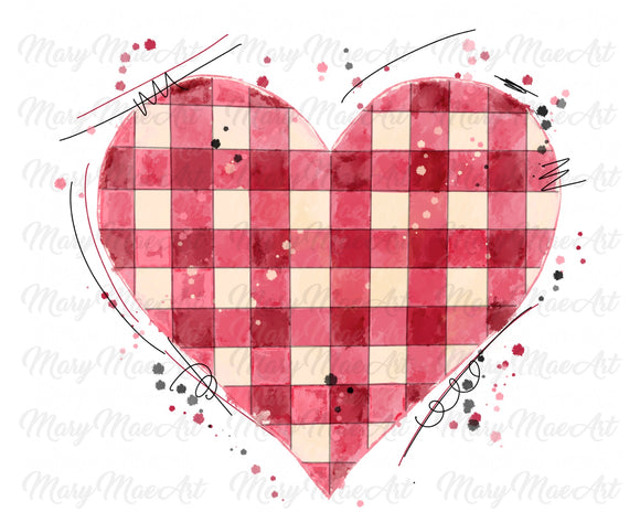 Patchwork Heart - Sublimation Transfer
