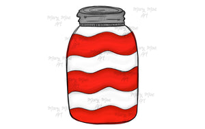 Patriotic mason jar blank- Sublimation Transfer