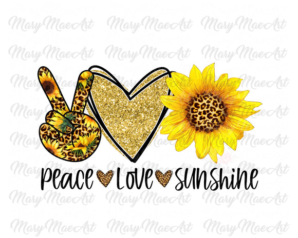 Peace Love Sunshine - Sublimation Transfer