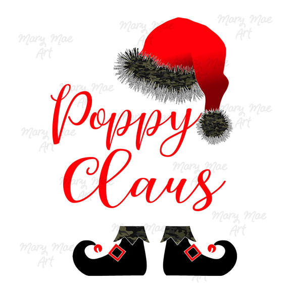 Poppy Claus Sublimation Transfer