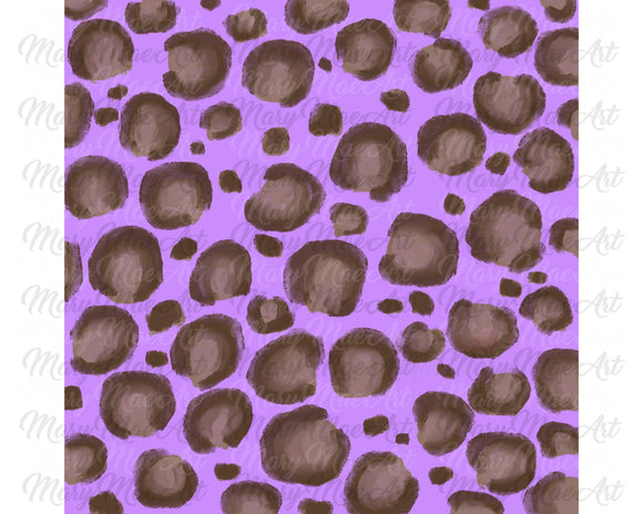 Purple Leopard Pattern - Sublimation or HTV Transfer