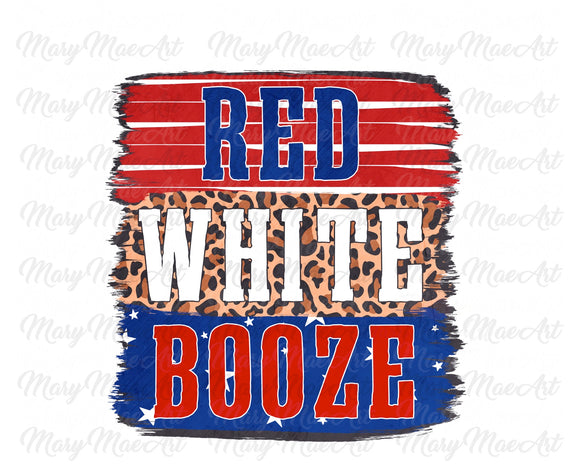Red White Booze - Sublimation Transfer